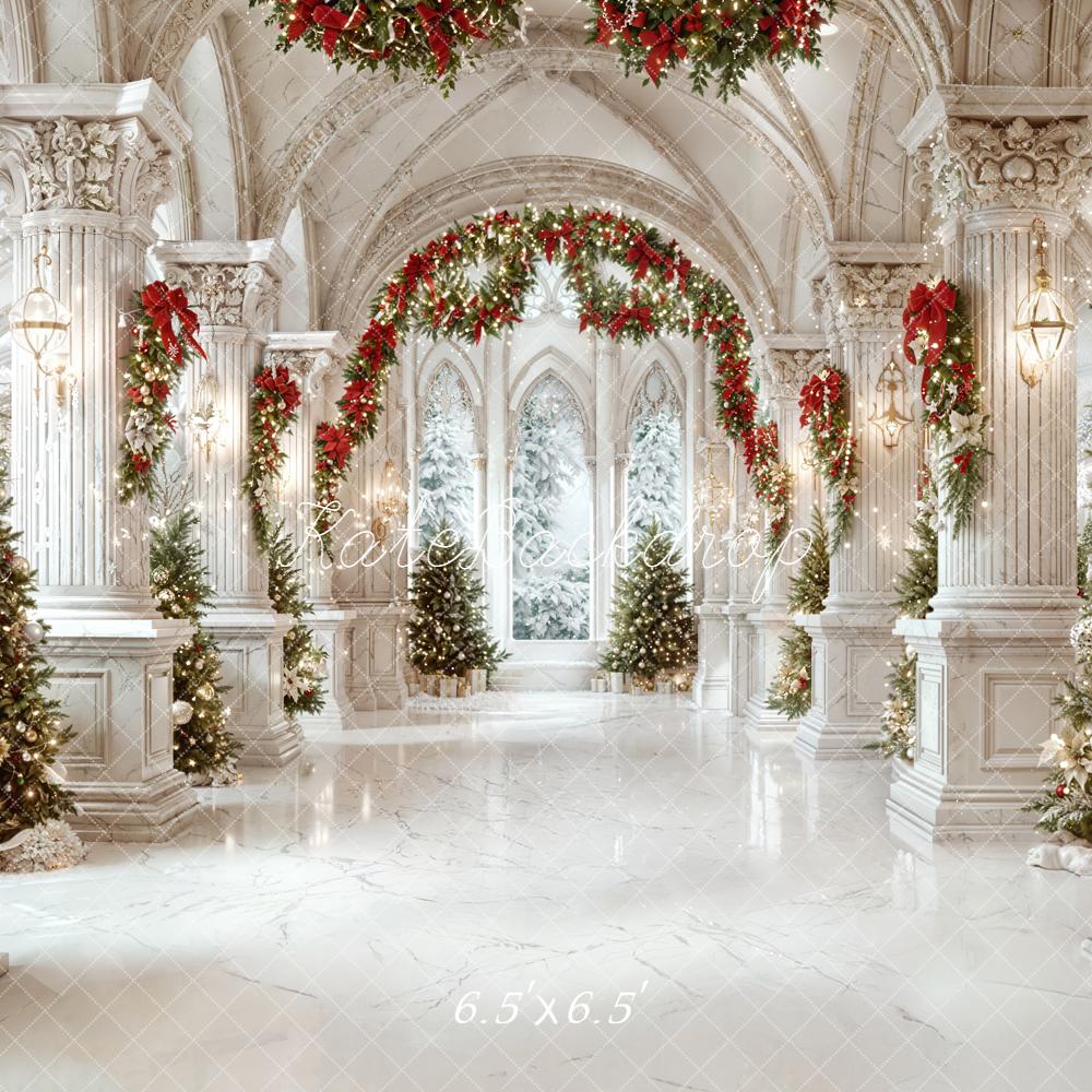 Kate Noël Palais Blanc Arches Sapins Toile de fond conçue par Emetselch