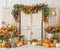 Kate Automne Citrouilles Volets Porte Toile de fond en Laine conçue par Emetselch