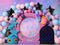 Kate Musique Ballons Étoiles Coloré Toile de fond conçue par Mini MakeBelieve