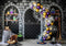 Kate Halloween Laboratoire Sorcière Ballons Toile de fond conçue par Patty Roberts