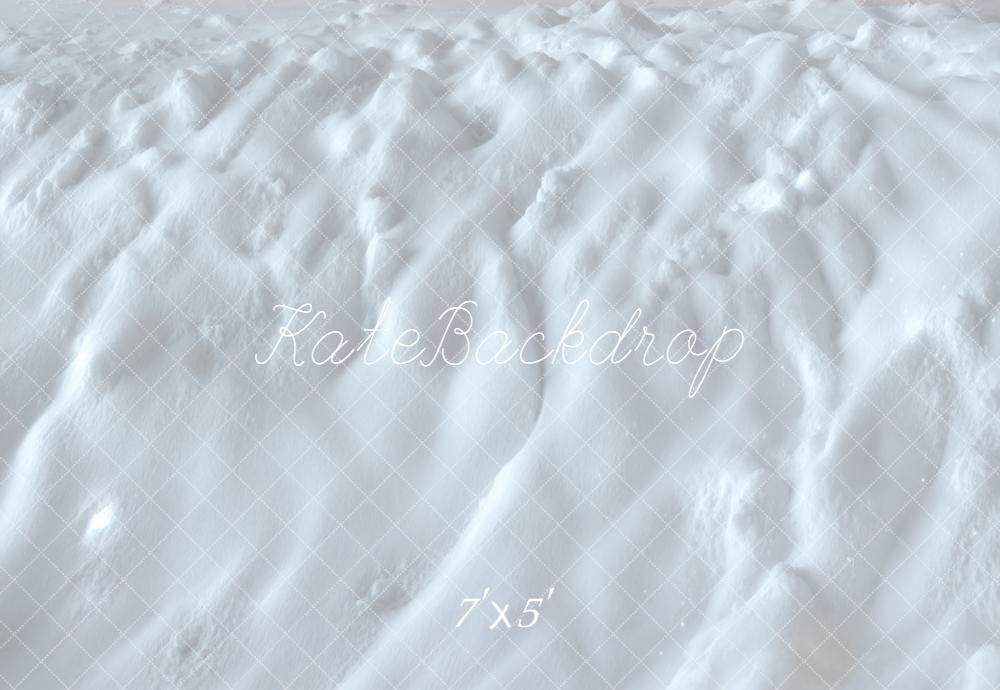 Kate Hiver Neige Texture Blanc Sol Toile de fond conçue par Kate Image