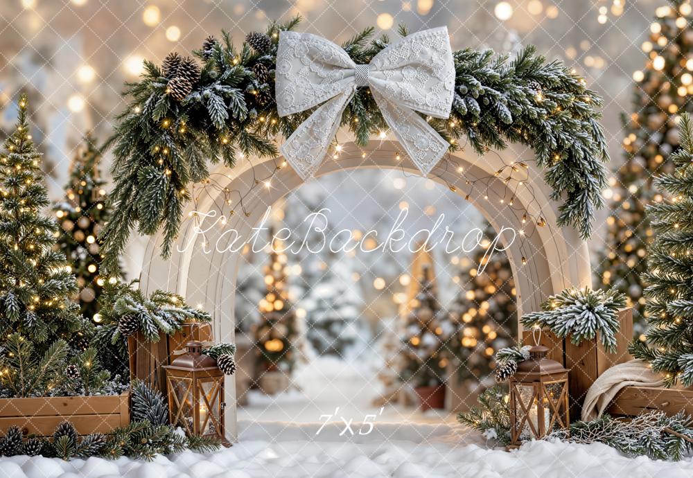 Kate Noël Arche Sapin Lumière Toile de fond conçue par Emetselch - Kate Backdrop FR