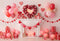 Kate Saint Valentin Cheminée Ballons Cœurs Toile de fond en Laine conçue par Emetselch - Kate Backdrop FR