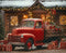 Kate Noël Camion Rouge Cadeaux Toile de fond en Laine conçue par Emetselch - Kate Backdrop FR