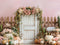Kate Automne Citrouilles Fleurs Portail Toile de fond en Laine conçue par Emetselch - Kate Backdrop FR