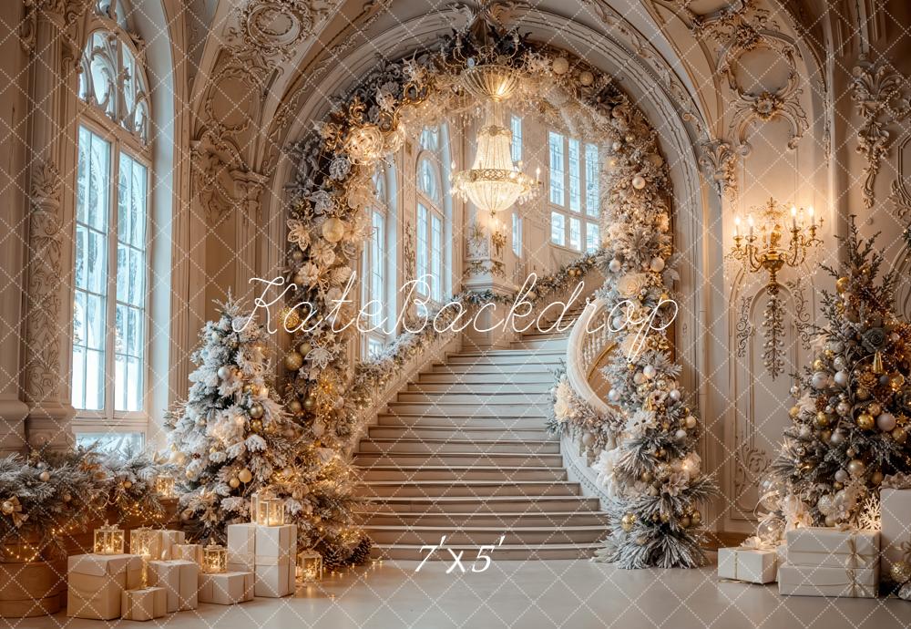 Kate Noël Escaliers Arche Cadeaux Toile de fond conçue par Emetselch - Kate Backdrop FR