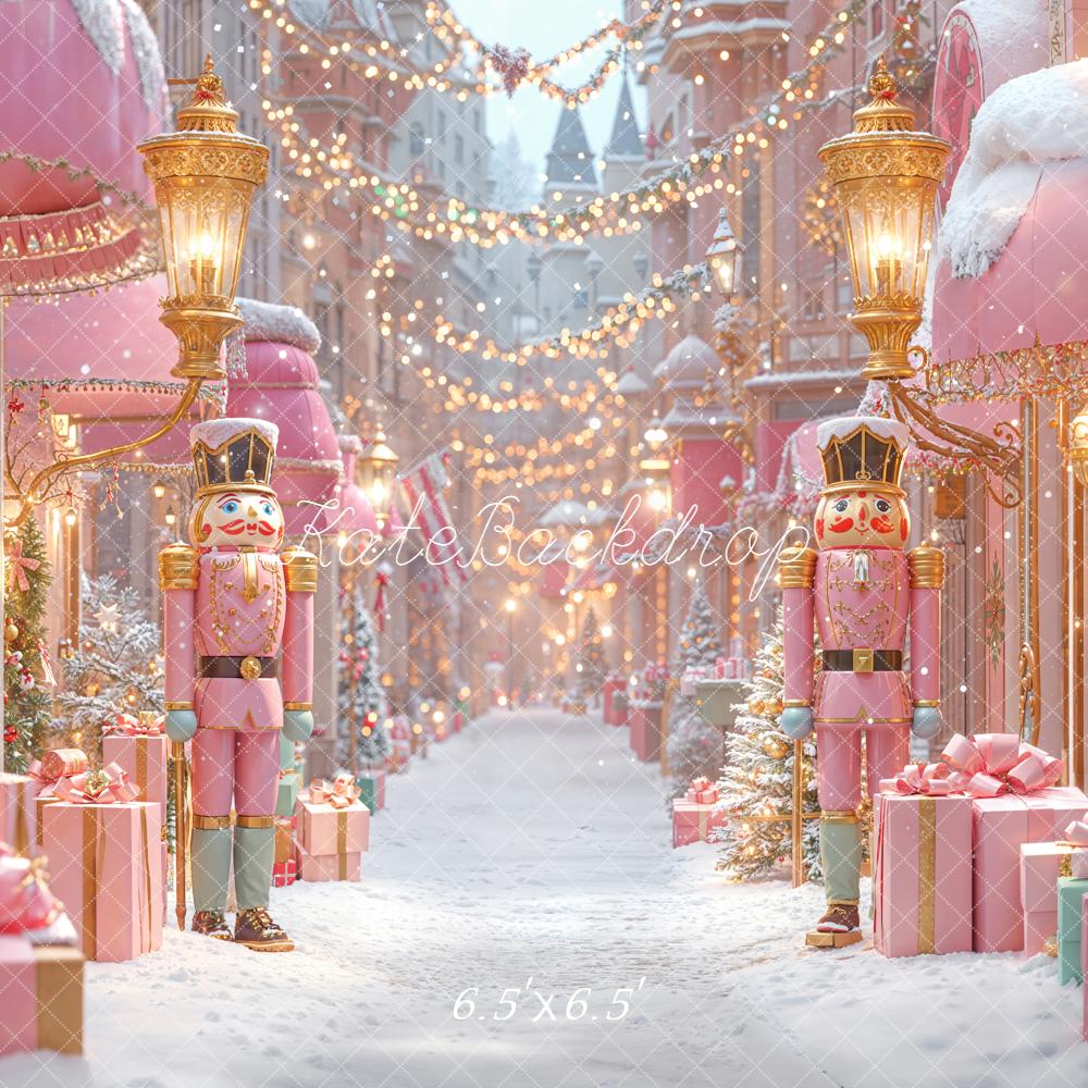 Kate Noël Casse-Noisette Cadeaux Rose Toile de fond conçue par Emetselch - Kate Backdrop FR