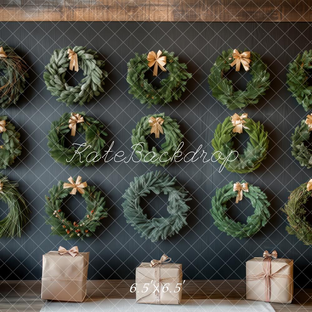 Kate Noël Couronnes Cadeaux Bois Toile de fond conçue par Patty Roberts - Kate Backdrop FR