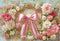 Kate Anniversaire Floral Cadre Nœud Toile de fond conçue par Emetselch - Kate Backdrop FR