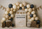 Kate Breaking News Ballons Arche Beige Toile de fond conçue par Mini MakeBelieve - Kate Backdrop FR