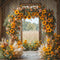 Kate Automne Arc Tournesol Rustique Toile de fond conçue par Mini MakeBelieve