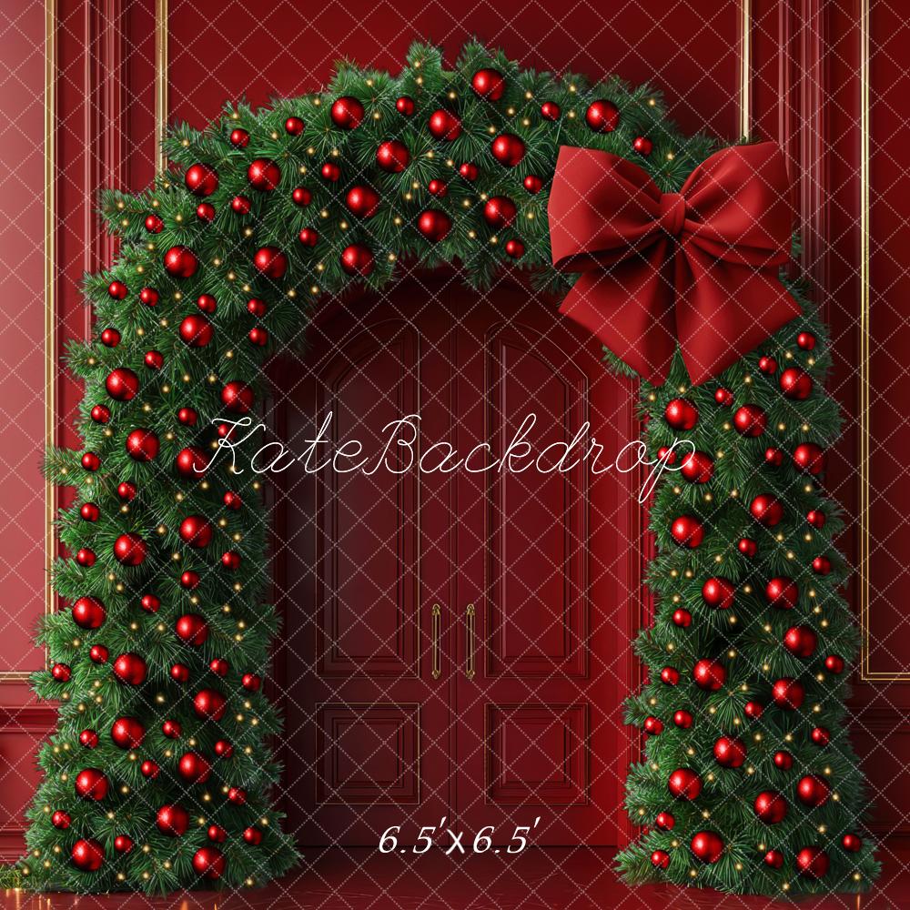 Kate Noël Arche Boules Décors Rouge Toile de fond conçue par Mini MakeBelieve