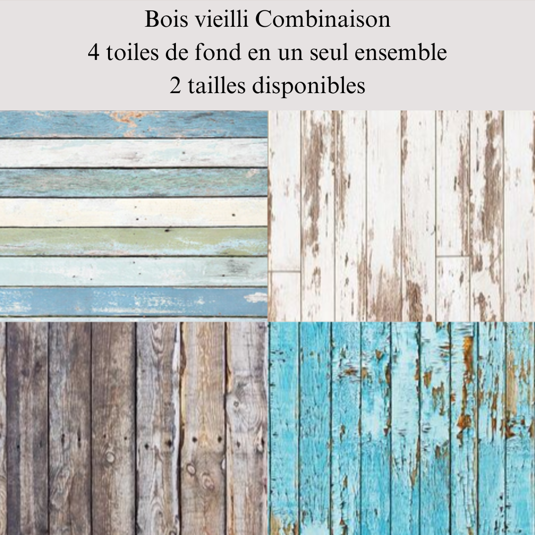 Kate Bois vieilli Combinaison Toiles de fond pour la photographie - Kate Backdrop FR