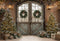 Kate Noël Porte Sapins Décorations Bois Toile de fond conçue par Emetselch - Kate Backdrop FR