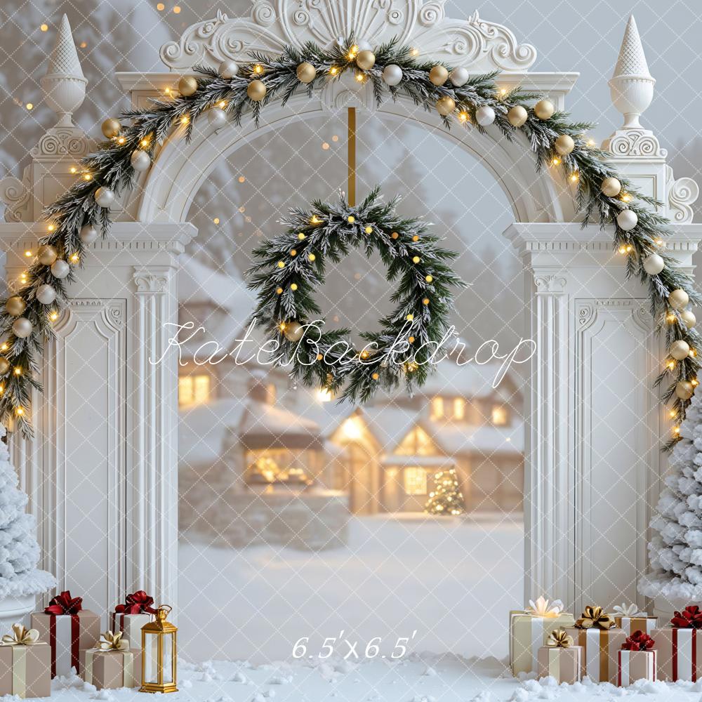 Kate Noël Arche Neige Cadeaux Maison Toile de fond conçue par Mini MakeBelieve