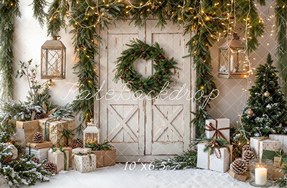 Kate Noël Porte Neige Cadeaux Toile de fond en Laine conçue par Emetselch - Kate Backdrop FR