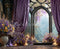 Kate Fleurs Rideaux Bougies Fenêtre Toile de fond en Laine conçue par Emetselch - Kate Backdrop FR
