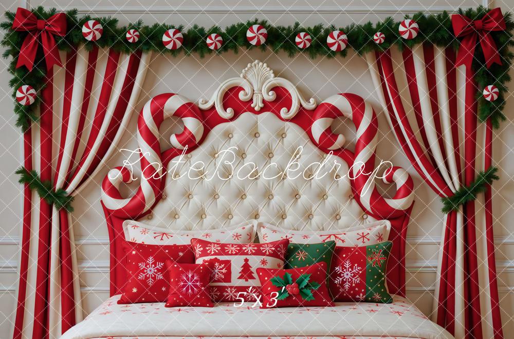 Kate Noël Bonbons Tête de lit Oreillers Toile de fond conçue par Mini MakeBelieve - Kate Backdrop FR