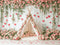 Kate Saint Valentin Tente Fleurs Cœurs Toile de fond conçue par Emetselch