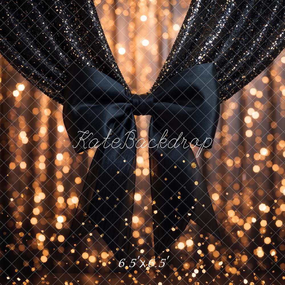 Kate Rideau Noir Paillettes Lumière Toile de fond conçue par Emetselch - Kate Backdrop FR