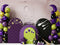 Kate Halloween Sorcellerie Ballons Chat Toile de fond conçue par Patty Roberts