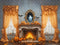 Kate Halloween Cheminée Citrouilles Fantôme Toile de fond conçue par Emetselch - Kate Backdrop FR