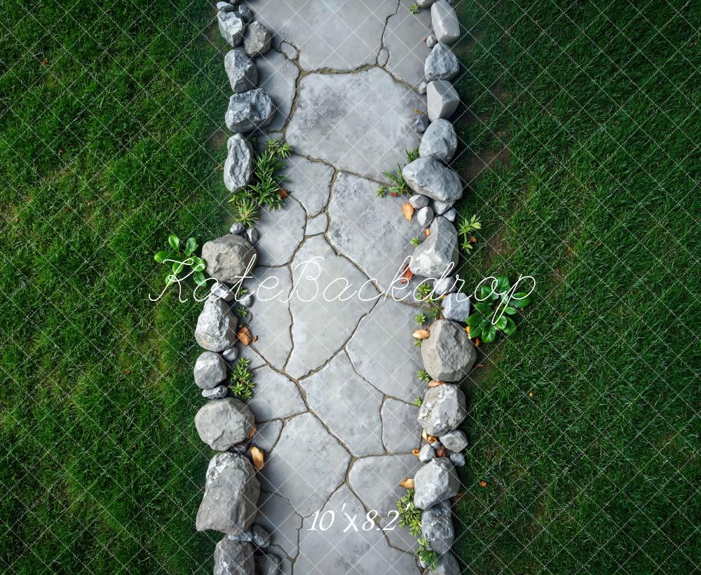 Kate Herbe Chemin Pierre Sol Toile de fond conçue par Mini MakeBelieve