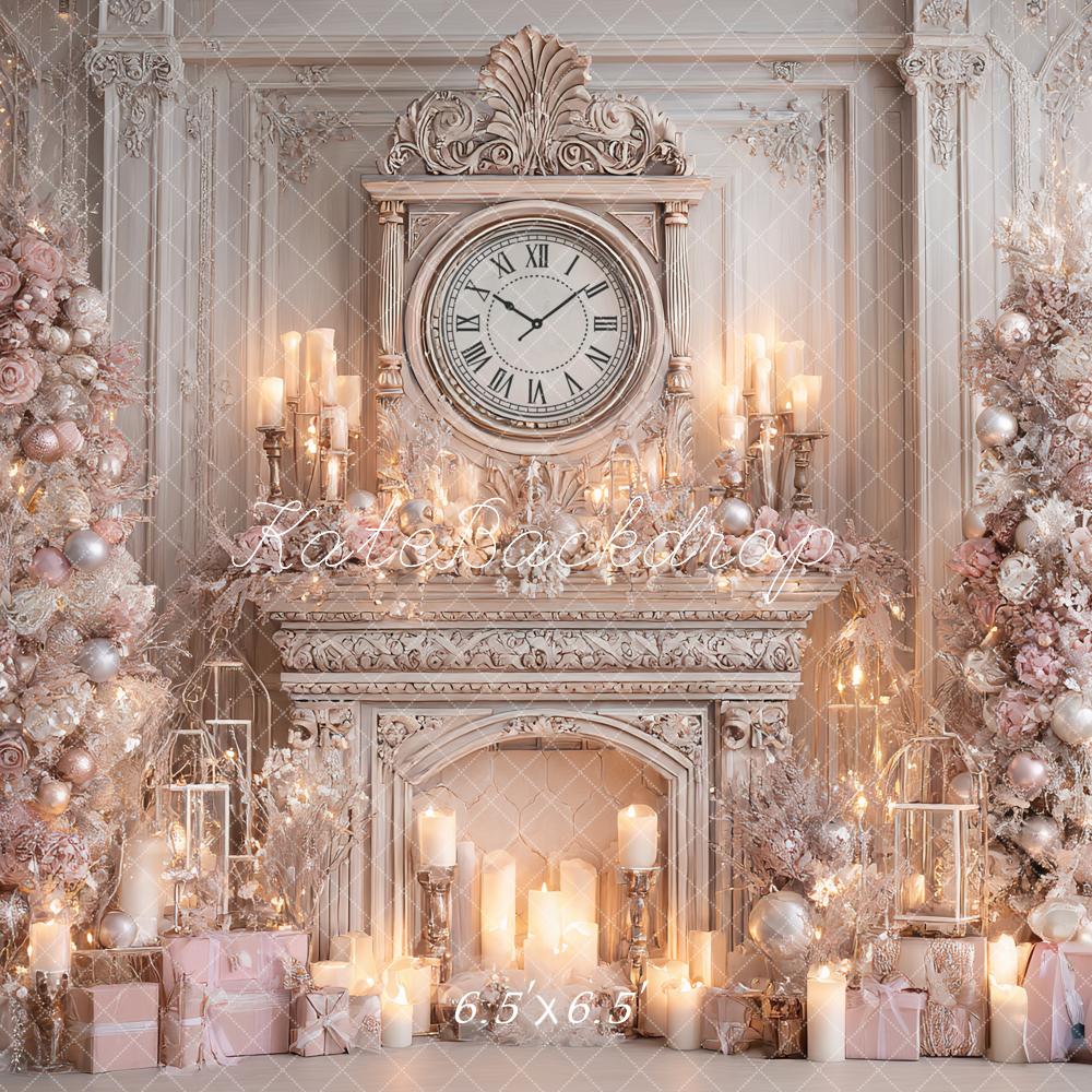 Kate Noël Cheminée Horloge Cadeaux Toile de fond conçue par Ashley Paul