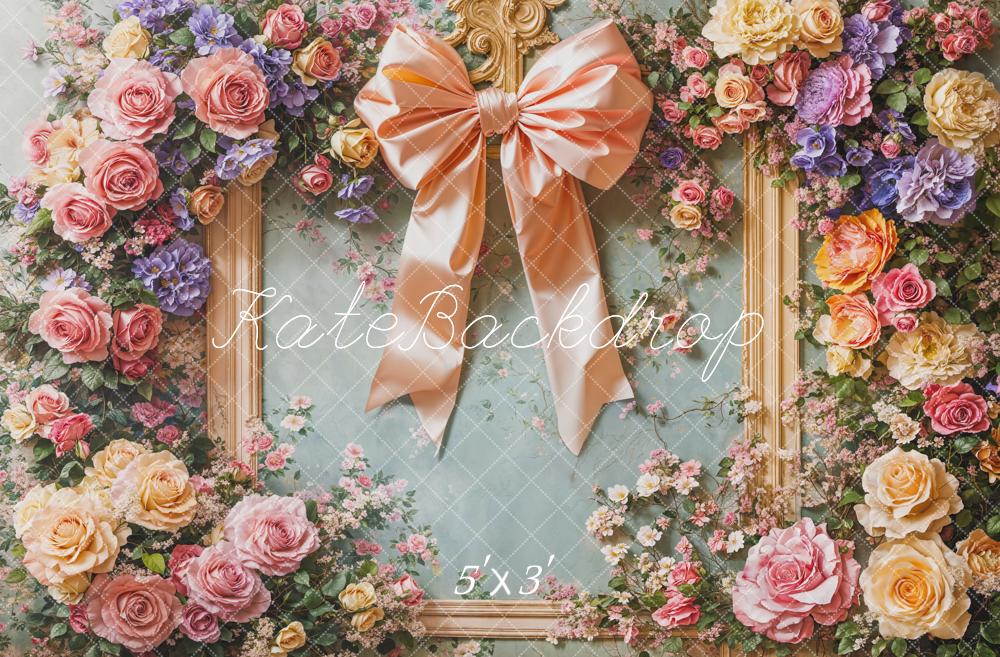 Kate Fleurs Cadre Anniversaire Enfant Toile de fond conçue par Emetselch