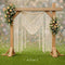 Kate Mariage Arche Fleurs Macramé Toile de fond conçue par Mini MakeBelieve