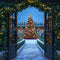 Kate Sapin de Noël Lumières Porte Neige Toile de fond conçue par Mini MakeBelieve - Kate Backdrop FR