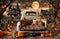 Kate Halloween Camion Citrouilles Lune Toile de fond en Laine conçue par Emetselch - Kate Backdrop FR