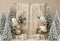 Kate Hiver Sapins Macramé Bohème Toile de fond conçue par Emetselch