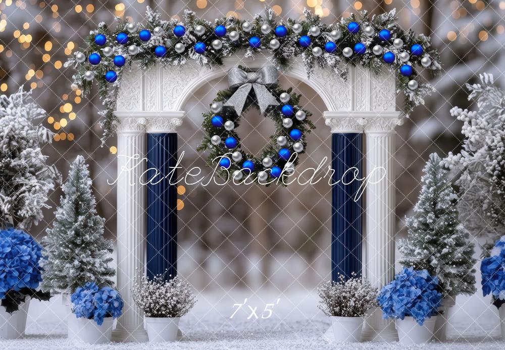 Kate Hiver Noël Arche Sapins Décors Toile de fond conçue par Mini MakeBelieve - Kate Backdrop FR