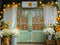 Kate Automne Fleurs Porte Lumières Toile de fond conçue par Mini MakeBelieve