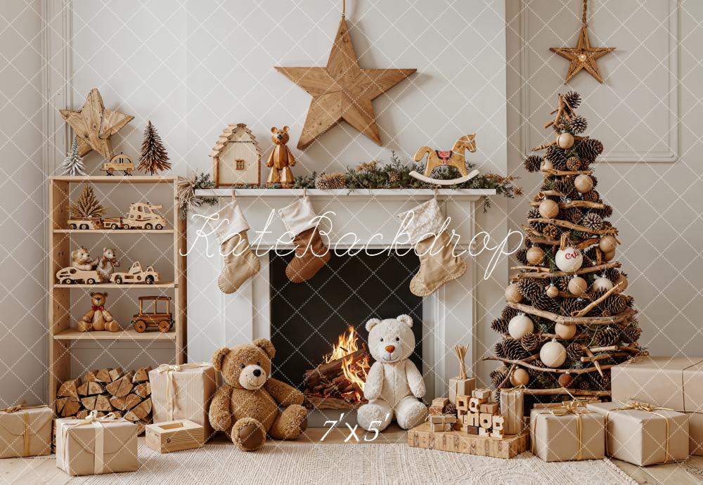 Kate Noël Cheminée Jouets Nounours Toile de fond conçue par Emetselch