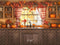 Kate Automne Cuisine Citrouilles Fenêtre Toile de fond conçue par Emetselch