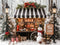 Kate Noël Stand Gourmand Neige Toile de fond en Laine conçue par Emetselch - Kate Backdrop FR