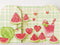 Kate Été Pastèque Coeurs Carreaux Toile de fond conçue par Patty Roberts - Kate Backdrop FR