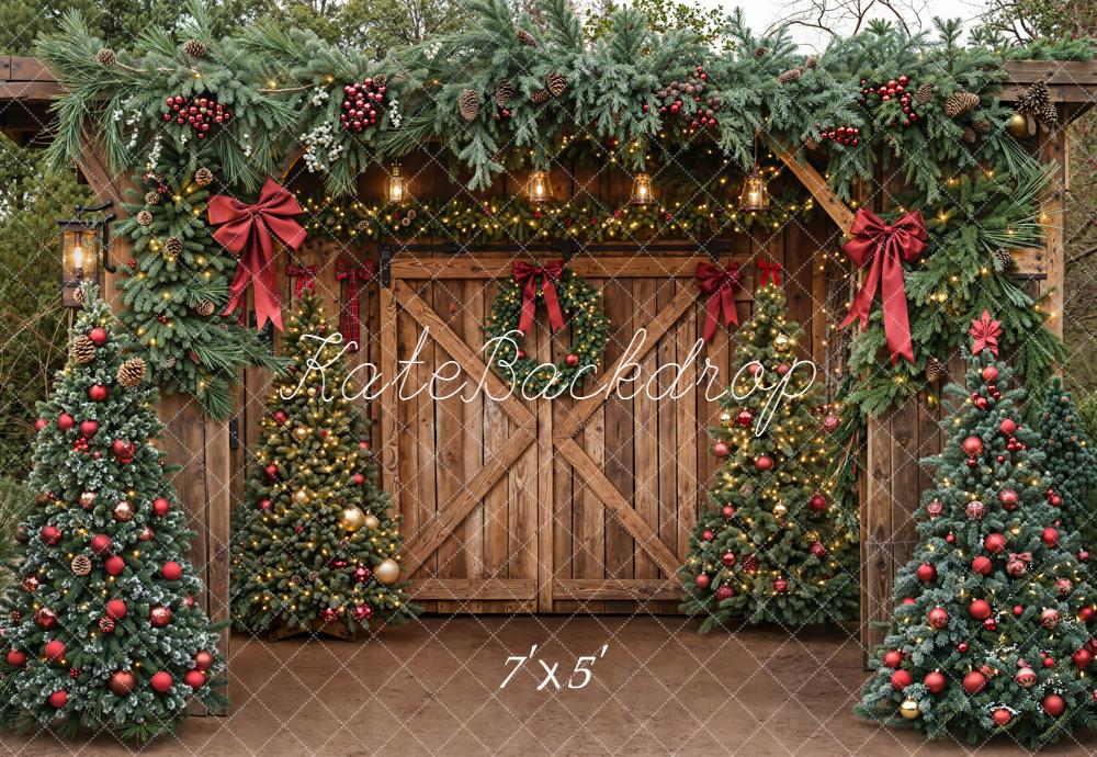 Kate Sapins de Noël Porte Décors Toile de fond conçue par Emetselch - Kate Backdrop FR
