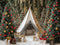 Kate Sapins de Noël Tente Cadeaux Toile de fond conçue par Mini MakeBelieve