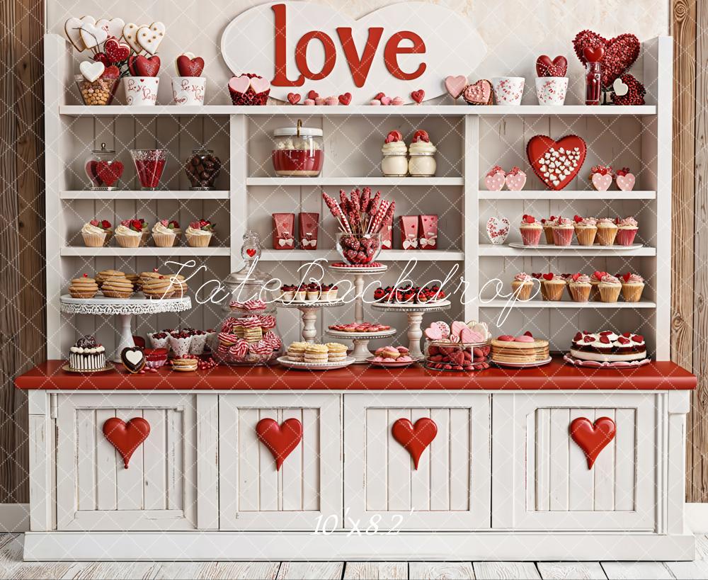 Kate Saint Valentin Desserts Gâteaux Toile de fond conçue par Emetselch