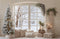 Kate Hiver Sapin Fenêtre Décor Toile de fond en Laine conçue par Emetselch - Kate Backdrop FR