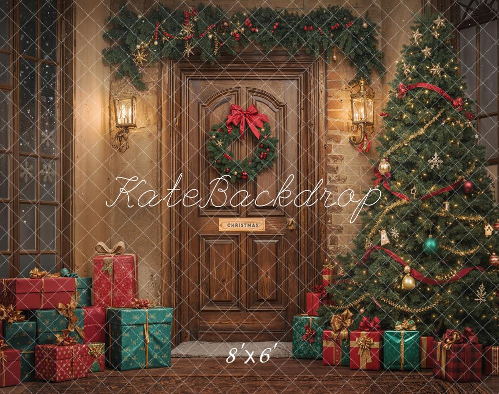 Kate Noël Arbre Cadeaux Porte Toile de fond en Laine conçue par Emetselch - Kate Backdrop FR