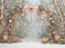 Kate Hiver Arche Fleurs Neige Toile de fond conçue par Ashley Paul