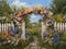 Kate Arc de Fleurs Clôture Jardin Toile de fond en Polar conçue par Emetselch