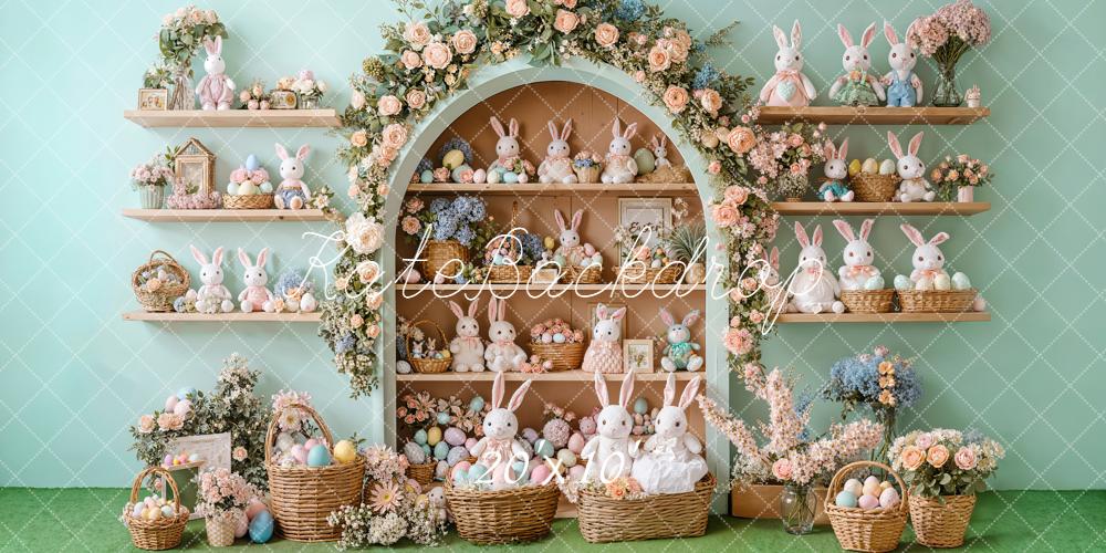 Kate Pâques Lapins Œufs Placard Toile de fond conçue par Emetselch