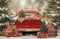 Kate Noël Camion Cadeaux Sapins Toile de fond en Laine conçue par Emetselch - Kate Backdrop FR