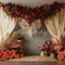Kate Saint Valentin Fleurs Pampas Coeurs Toile de fond conçue par Emetselch