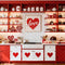 Kate Saint Valentin Cuisine Rouge Cœurs Toile de fond conçue par Emetselch - Kate Backdrop FR